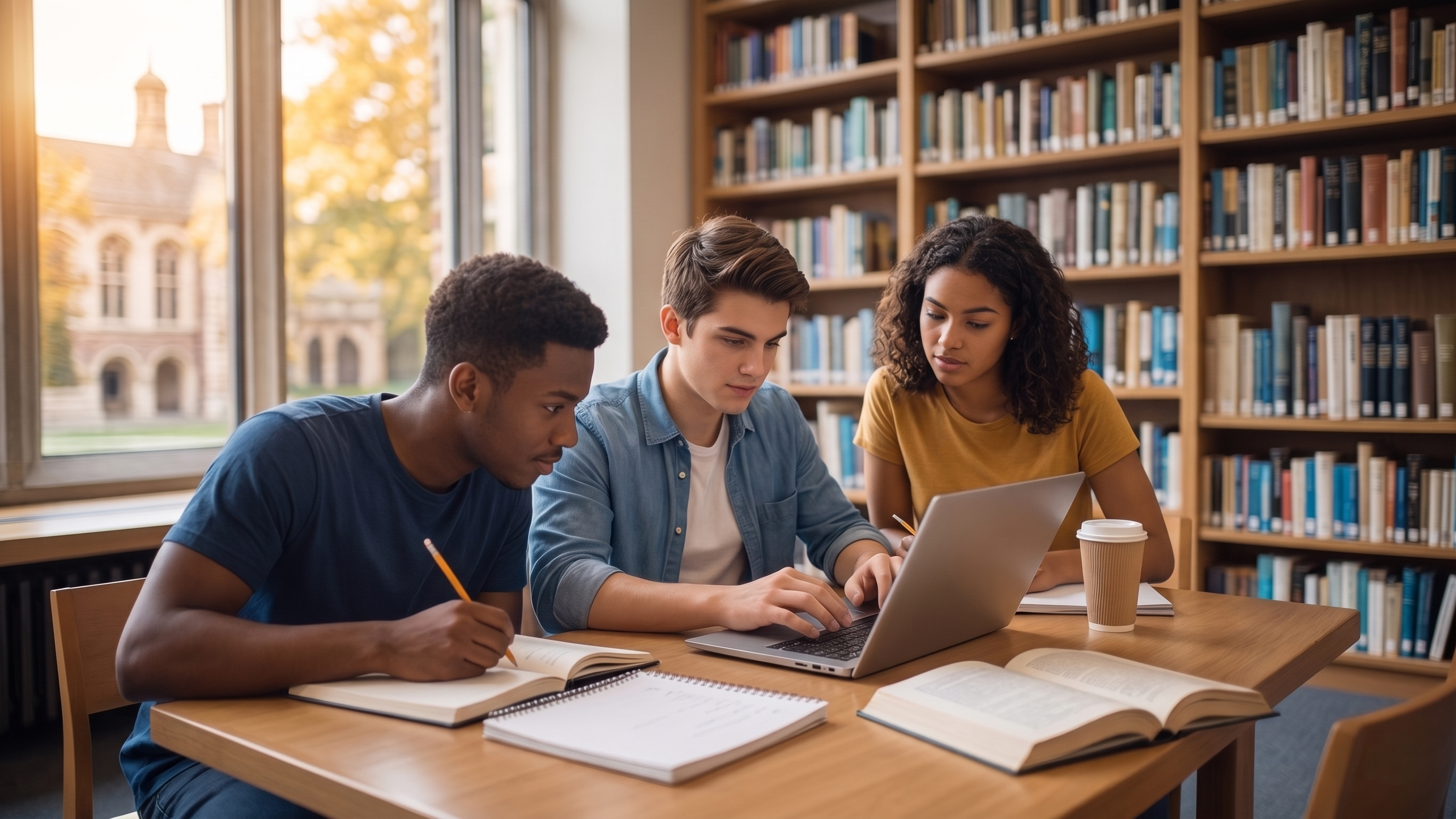 Studenti Centro Astra che studiano insieme